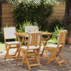 Bistro Chairs for Outdoor 4 pcs Cream White 38 x 46 x 85 cm