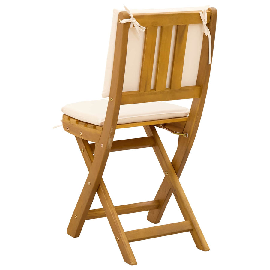 Bistrostoelen voor buiten 4 pcs Crèmewit 38 x 46 x 85 cm