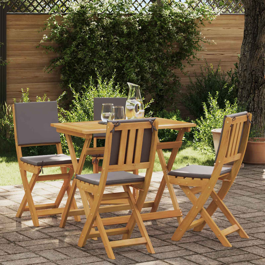 Bistrostoelen voor buiten 4 pcs Donkergrijs 38 x 46 x 85 cm