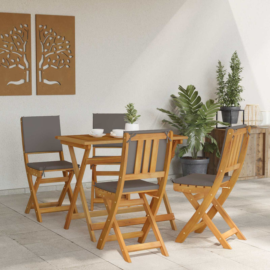 Bistrostoelen voor buiten 4 pcs Donkergrijs 38 x 46 x 85 cm