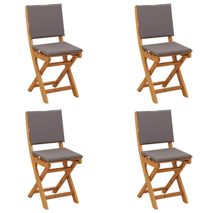 Bistrostoelen voor buiten 4 pcs Donkergrijs 38 x 46 x 85 cm