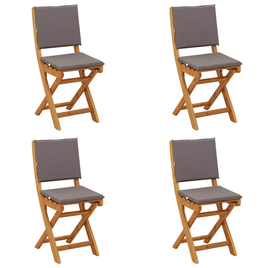 Bistrostoelen voor buiten 4 pcs Donkergrijs 38 x 46 x 85 cm