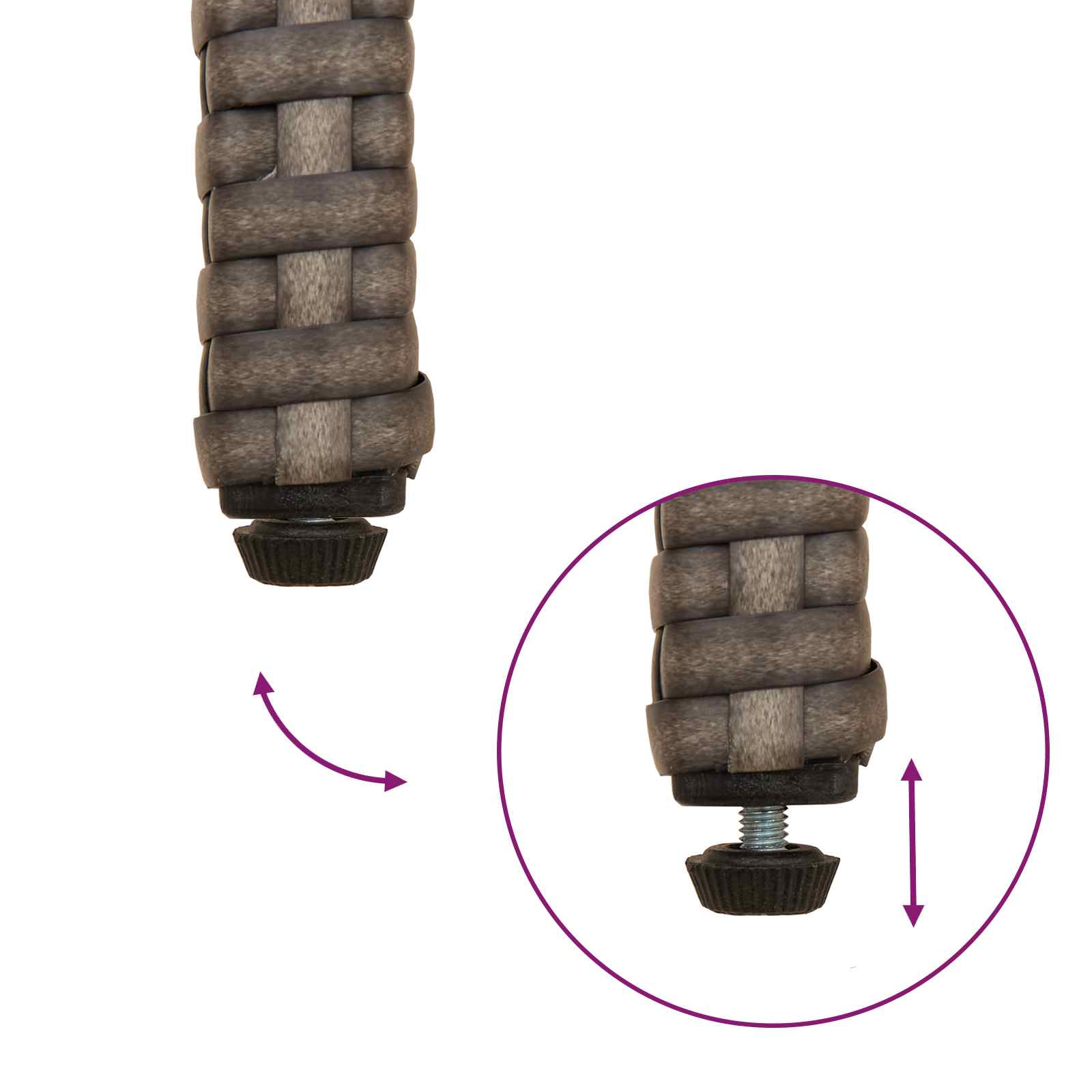 Tuinstoelen 2 pcs Grijs en Donkergrijs Poly rattan en acacia