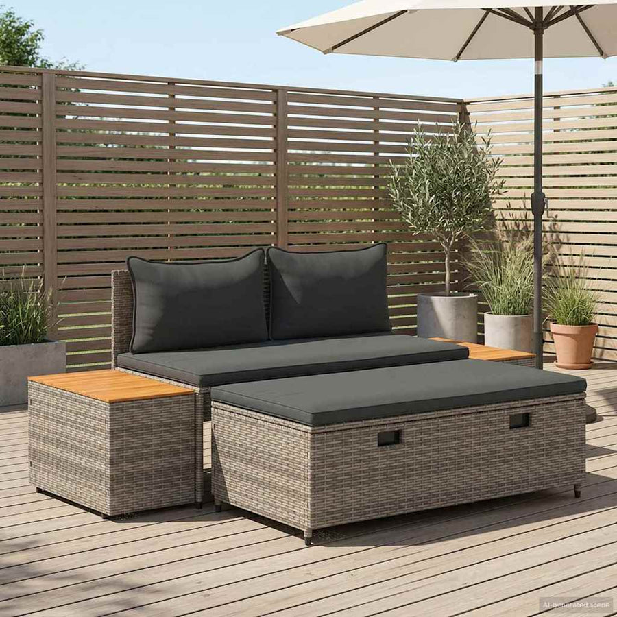 Buiten bankenset 4-Aantal zitplaatsen 4 pcs 55 x 30 x 39 cm