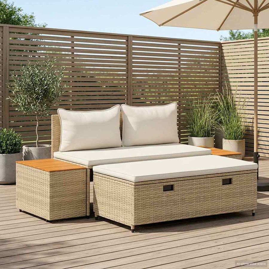 Buiten bankenset 4-Aantal zitplaatsen 4 pcs 55 x 30 x 39 cm