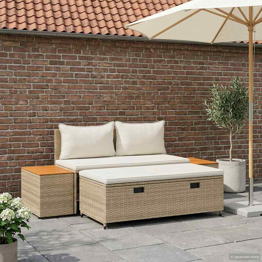 Buiten bankenset 4-Aantal zitplaatsen 4 pcs 55 x 30 x 39 cm