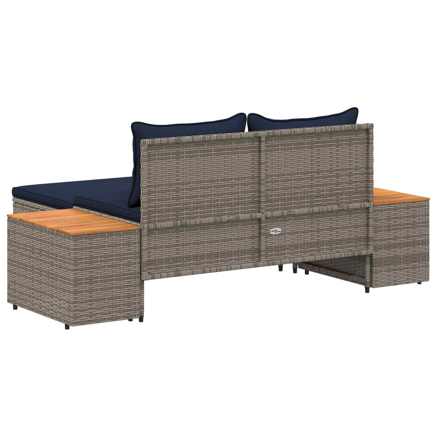 Buiten bankenset 4-Aantal zitplaatsen 4 pcs 55 x 30 x 39 cm