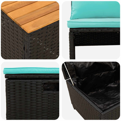 Buiten bankenset 4-Aantal zitplaatsen 4 pcs 55 x 30 x 39 cm