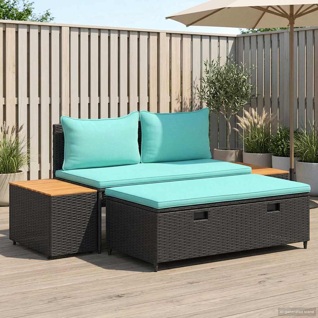 Buiten bankenset 4-Aantal zitplaatsen 4 pcs 55 x 30 x 39 cm