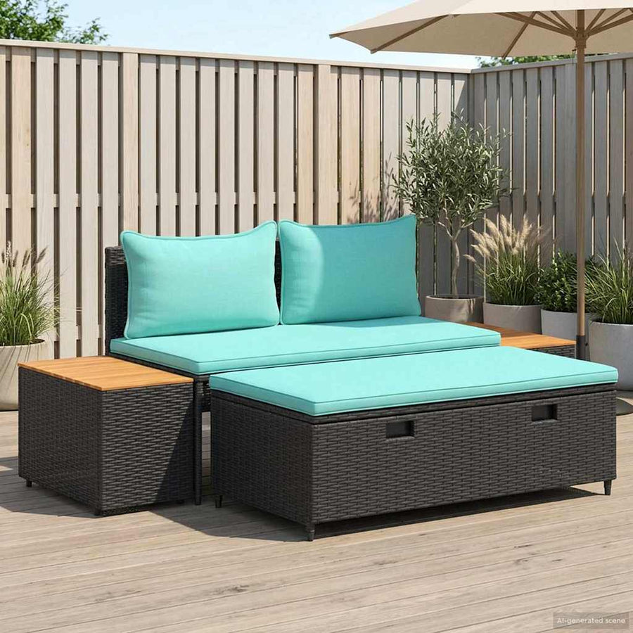 Buiten bankenset 4-Aantal zitplaatsen 4 pcs 55 x 30 x 39 cm