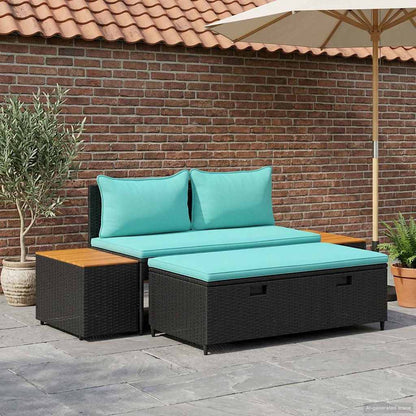 Buiten bankenset 4-Aantal zitplaatsen 4 pcs 55 x 30 x 39 cm
