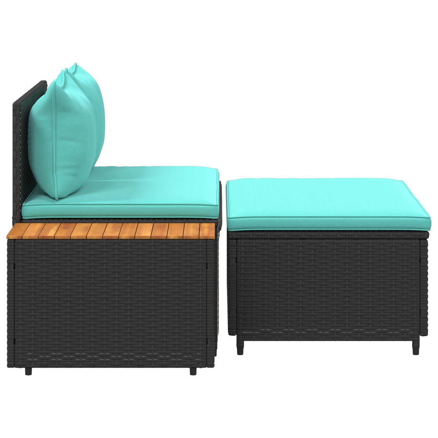 Buiten bankenset 4-Aantal zitplaatsen 4 pcs 55 x 30 x 39 cm