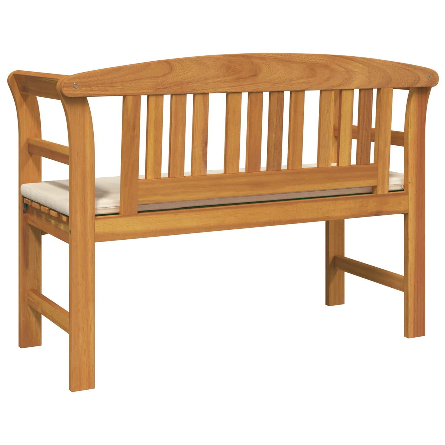 Bank met kussen Natuurlijke Olie Afwerking 114 x 46 x 82,5 cm