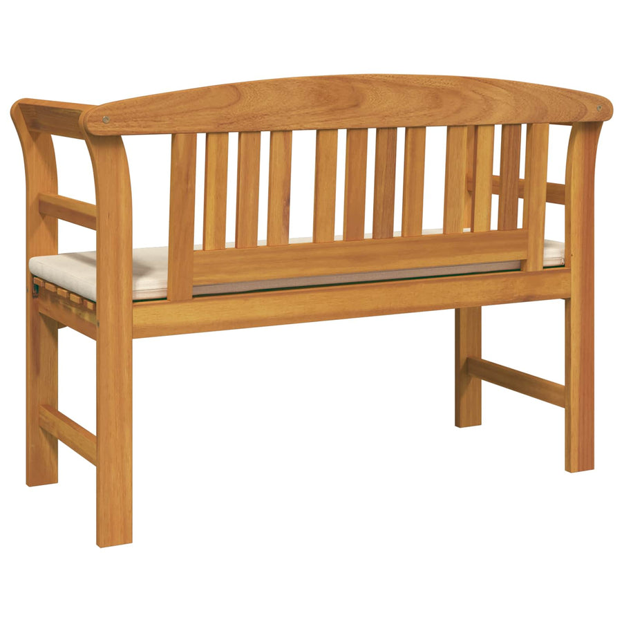 Bank met kussen Natuurlijke Olie Afwerking 114 x 46 x 82,5 cm