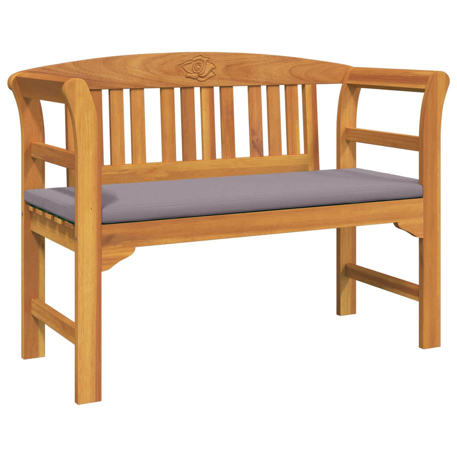 Bank met kussen Natuurlijke Olie Afwerking 114 x 46 x 82,5 cm