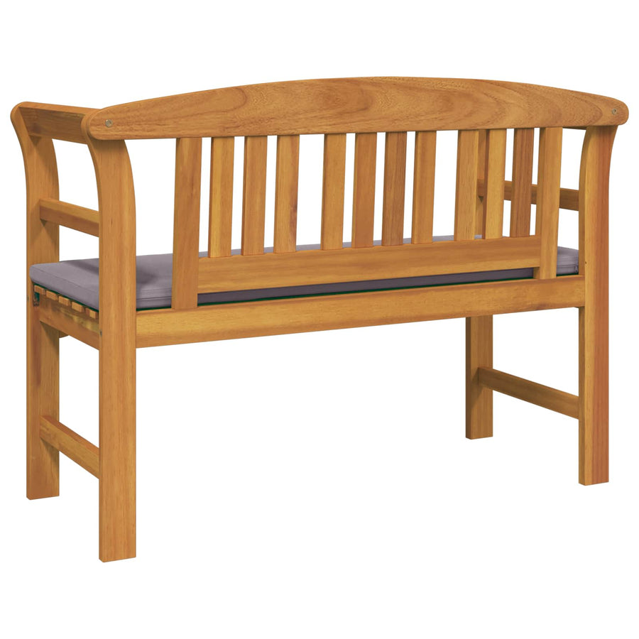 Bank met kussen Natuurlijke Olie Afwerking 114 x 46 x 82,5 cm