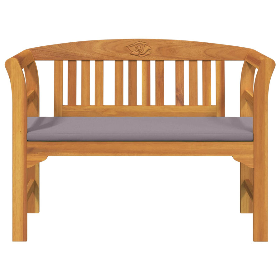 Bank met kussen Natuurlijke Olie Afwerking 114 x 46 x 82,5 cm