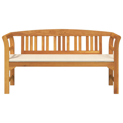 Bank met kussen Natuurlijke Olie Afwerking 157 x 46 x 82,5 cm