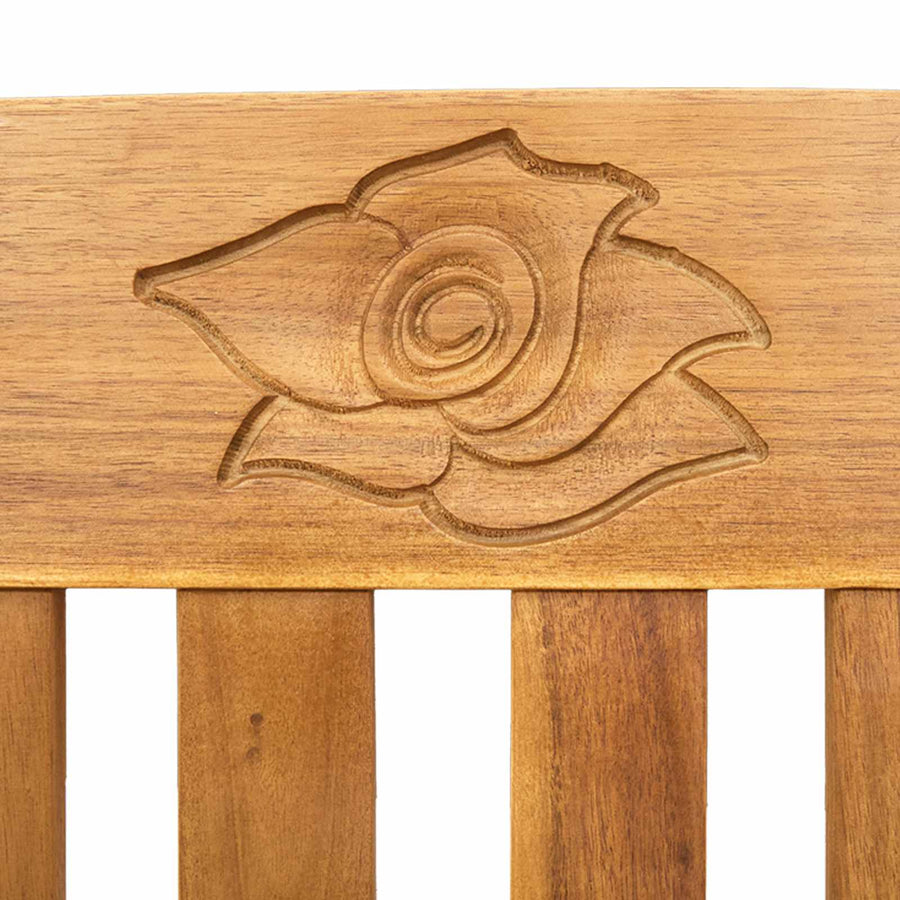 Bank met kussen Natuurlijke Olie Afwerking 157 x 46 x 82,5 cm