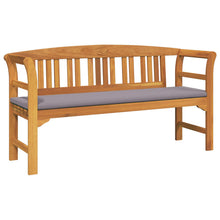 Bank met kussen Natuurlijke Olie Afwerking 157 x 46 x 82,5 cm