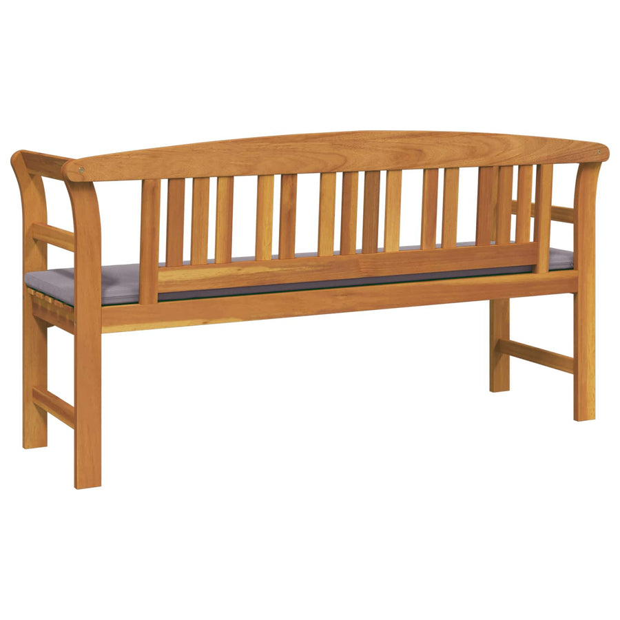 Bank met kussen Natuurlijke Olie Afwerking 157 x 46 x 82,5 cm
