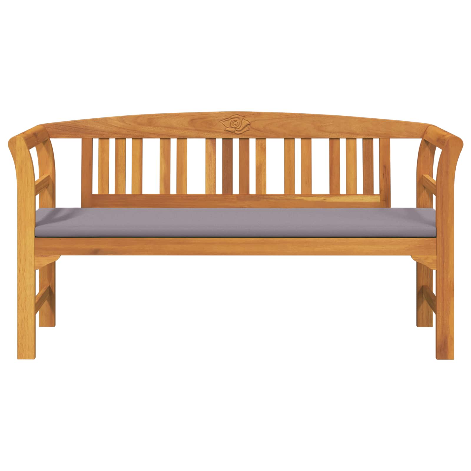Bank met kussen Natuurlijke Olie Afwerking 157 x 46 x 82,5 cm