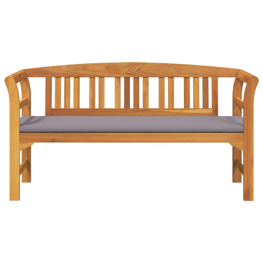 Bank met kussen Natuurlijke Olie Afwerking 157 x 46 x 82,5 cm