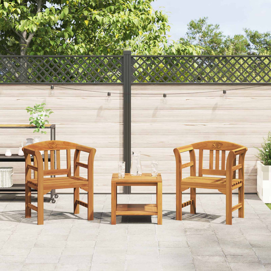 Bank met kussen Natuurlijke Olie Afwerking 68,5 x 46 x 82,5 cm