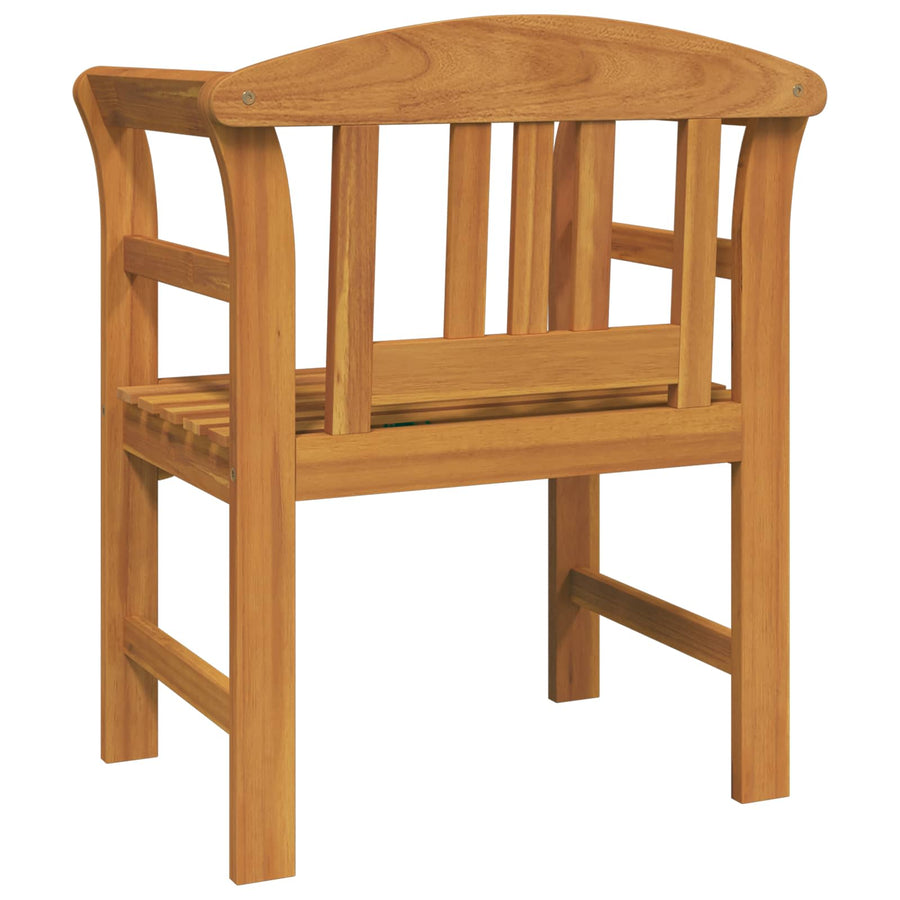 Bank met kussen Natuurlijke Olie Afwerking 68,5 x 46 x 82,5 cm