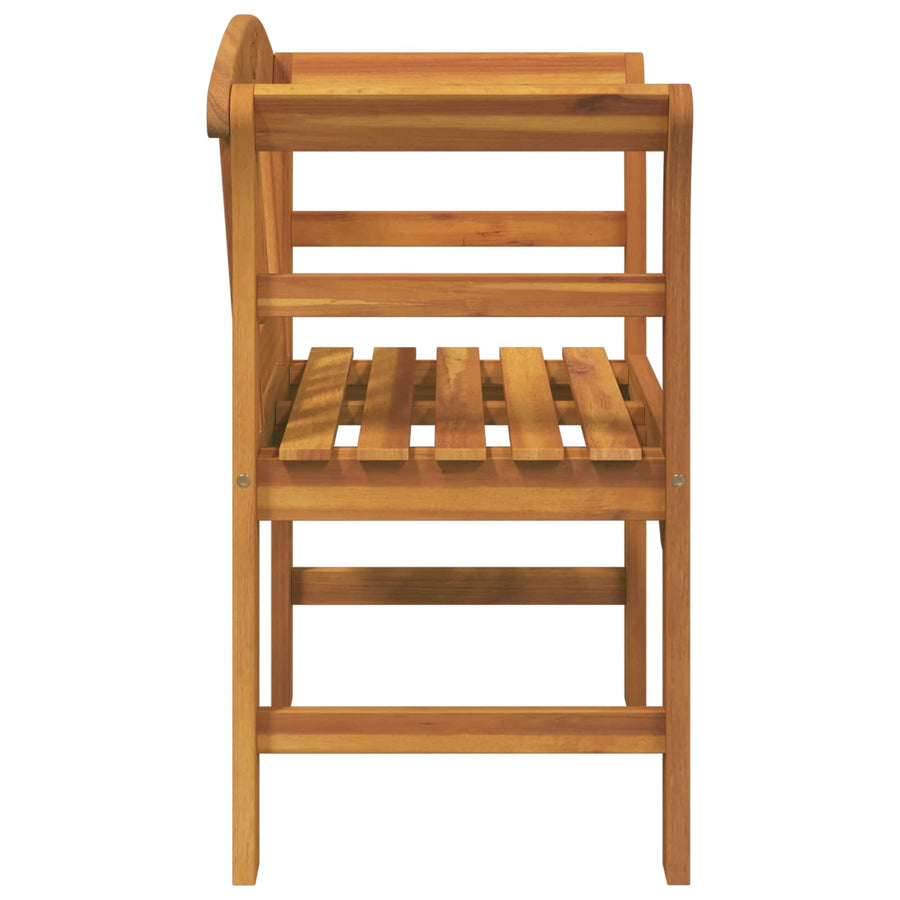 Bank met kussen Natuurlijke Olie Afwerking 68,5 x 46 x 82,5 cm