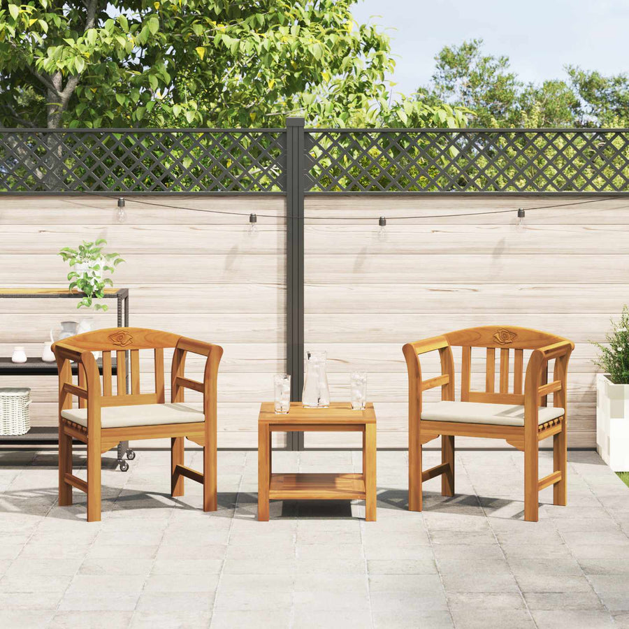 Bank met kussen Natuurlijke Olie Afwerking 68,5 x 46 x 82,5 cm