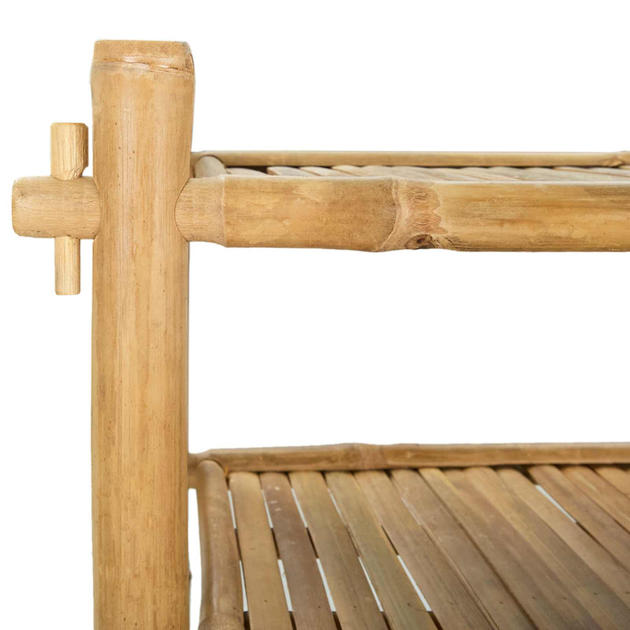 Schoenenrek met plank Naturel 4-laags Bamboe
