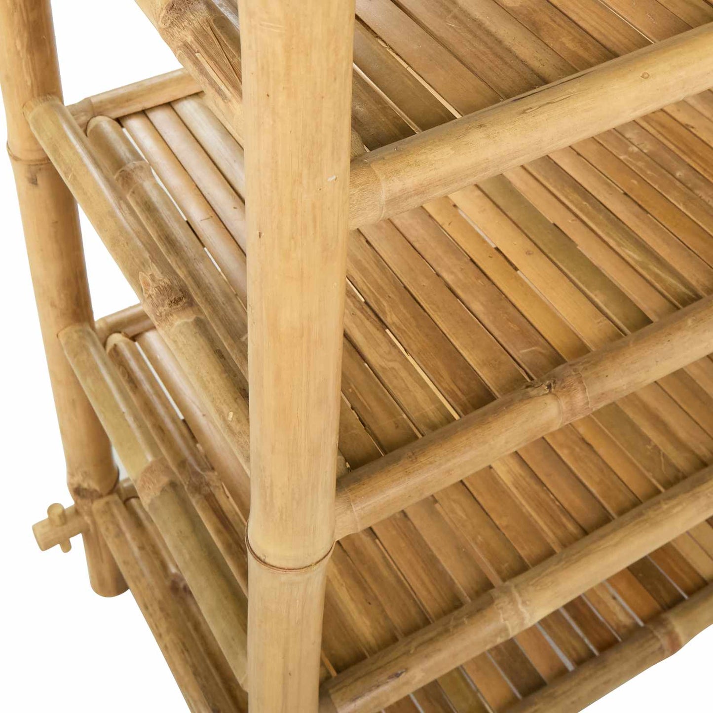 Schoenenrek met plank Naturel 4-laags Bamboe