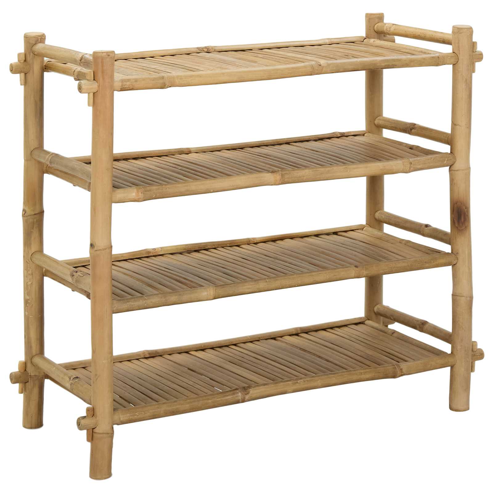 Schoenenrek met plank Naturel 4-laags Bamboe