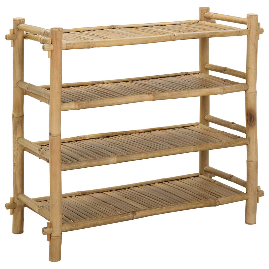 Schoenenrek met plank Naturel 4-laags Bamboe