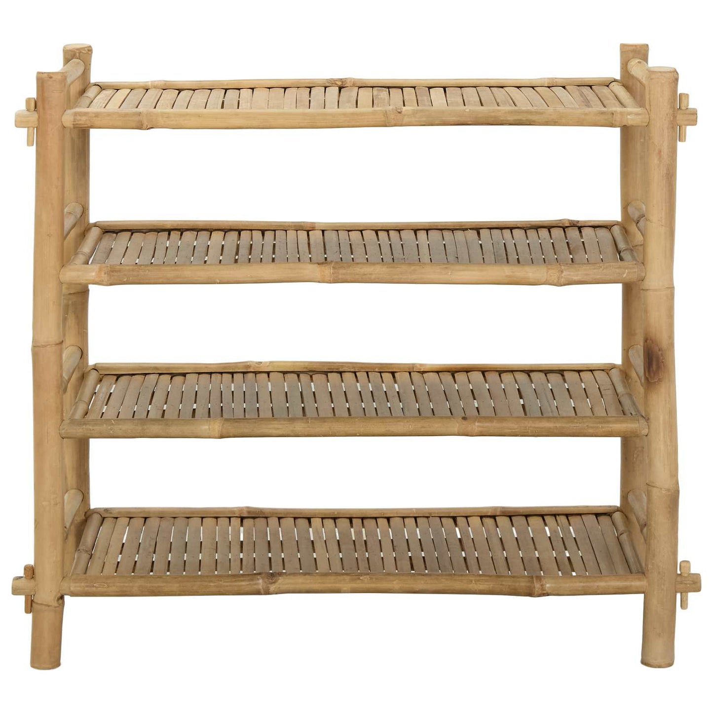 Schoenenrek met plank Naturel 4-laags Bamboe