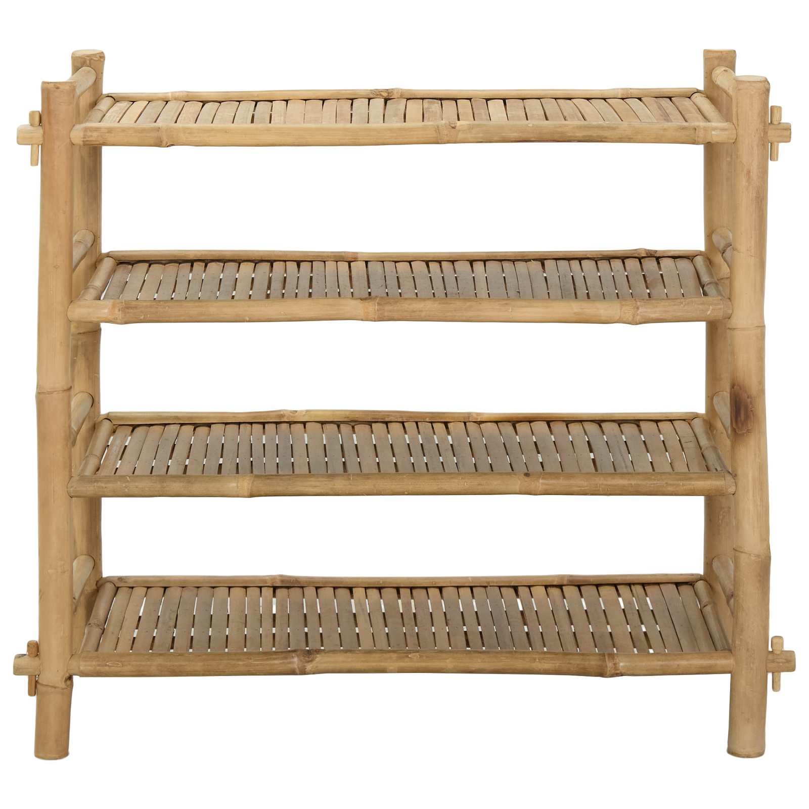Schoenenrek met plank Naturel 4-laags Bamboe