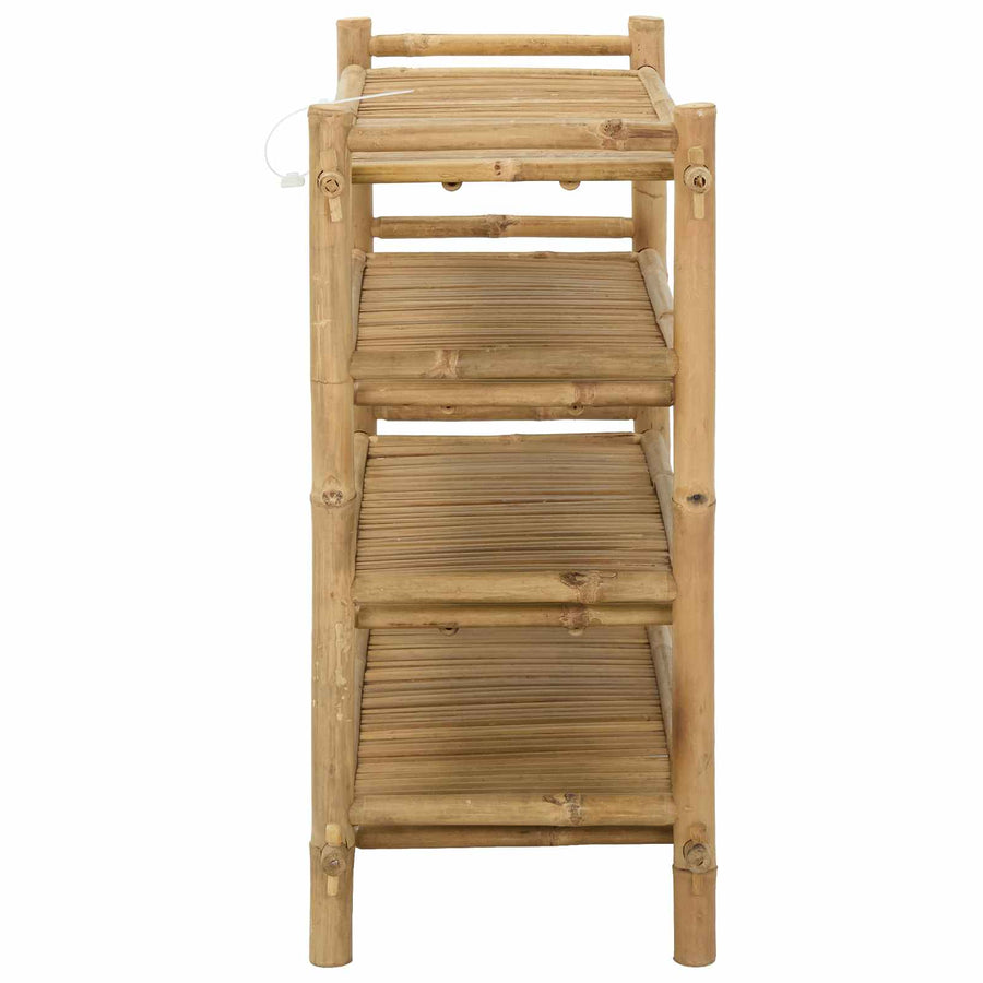 Schoenenrek met plank Naturel 4-laags Bamboe
