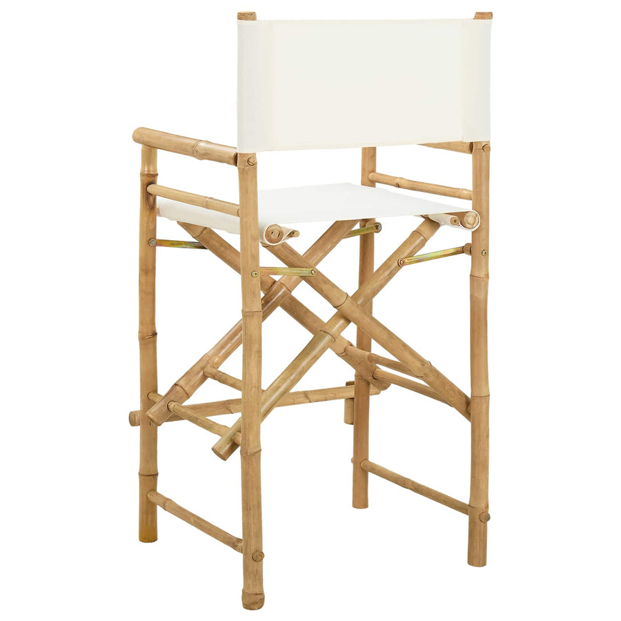 Vouwbare Regisseursstoel 2 pcs Naturel 58 x 48 x 115 cm Bamboe