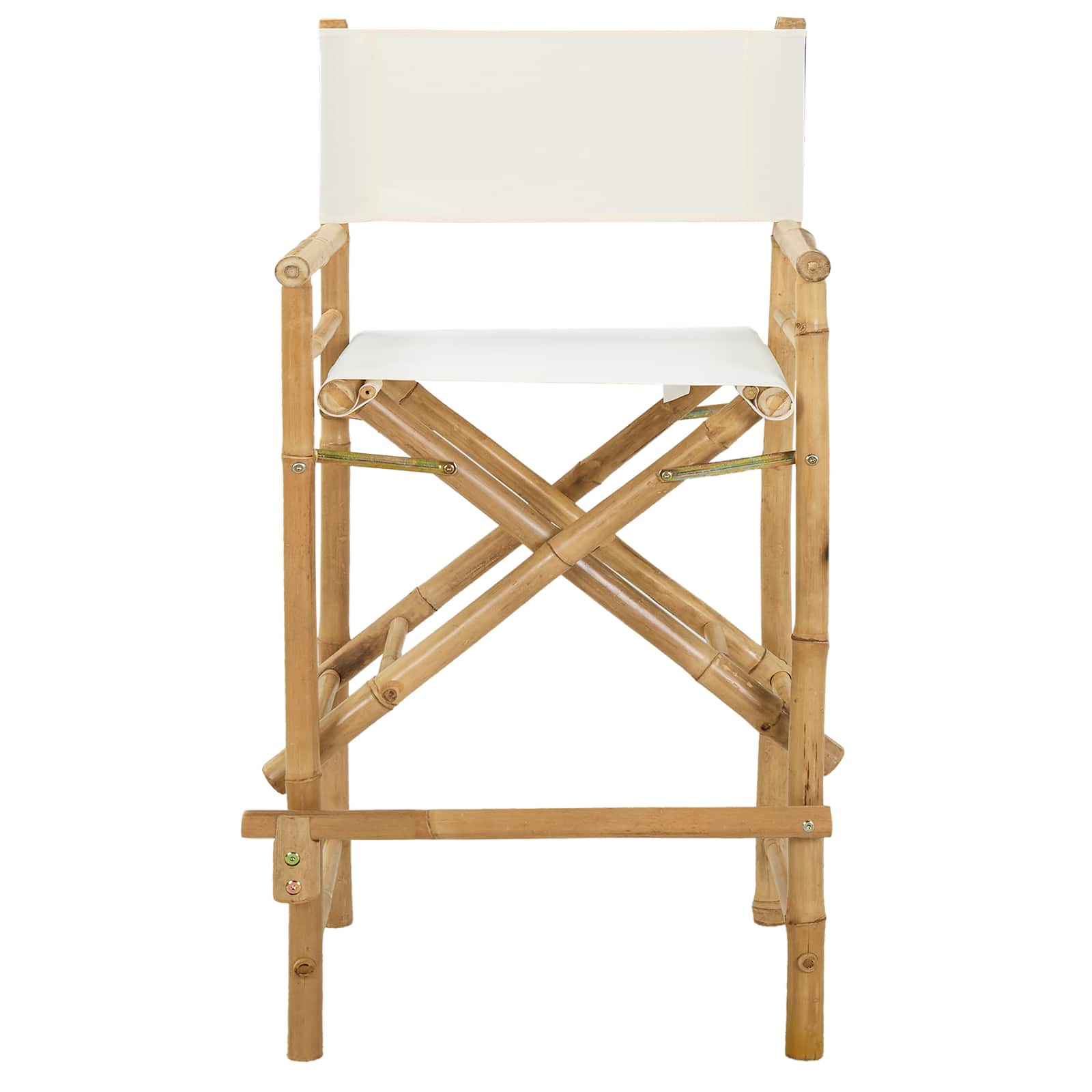 Vouwbare Regisseursstoel 2 pcs Naturel 58 x 48 x 115 cm Bamboe