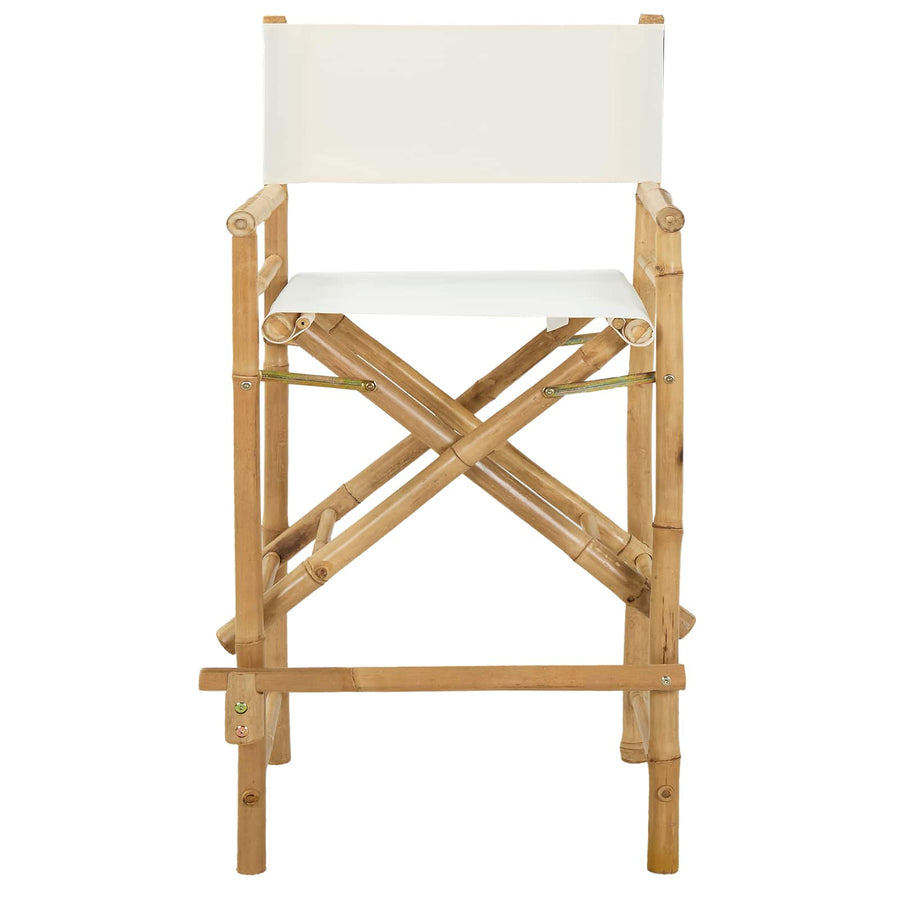 Vouwbare Regisseursstoel 2 pcs Naturel 58 x 48 x 115 cm Bamboe