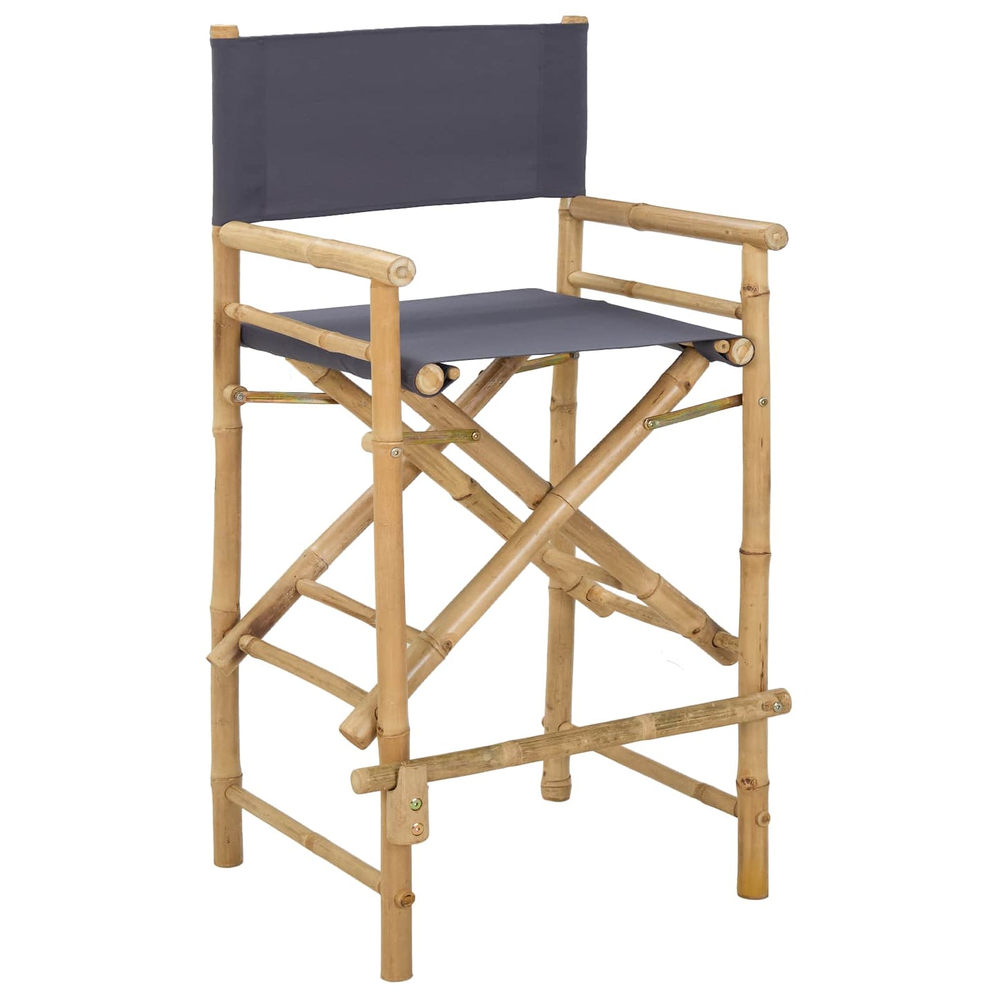 Vouwbare Regisseursstoel 2 pcs Naturel 58 x 48 x 115 cm Bamboe