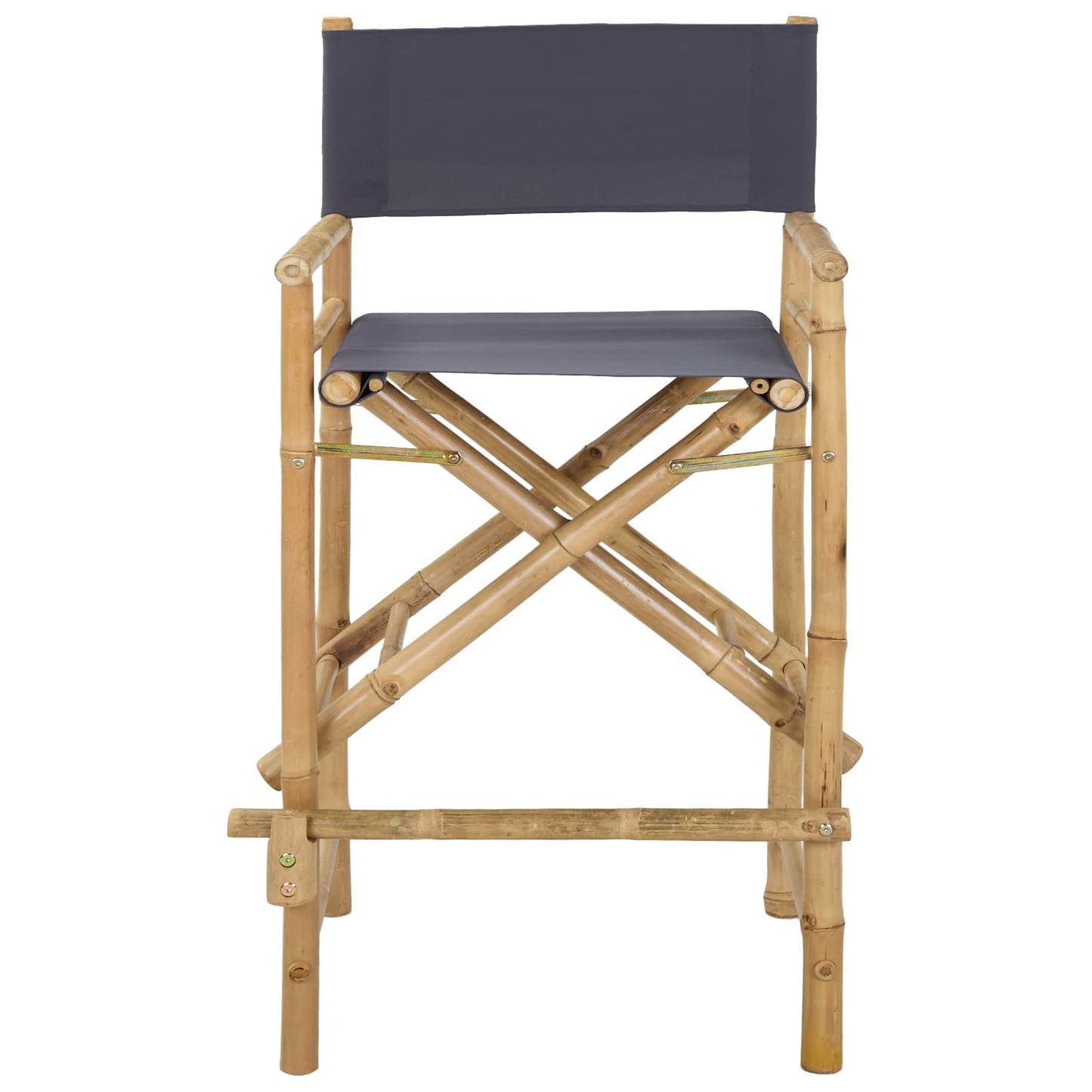 Vouwbare Regisseursstoel 2 pcs Naturel 58 x 48 x 115 cm Bamboe