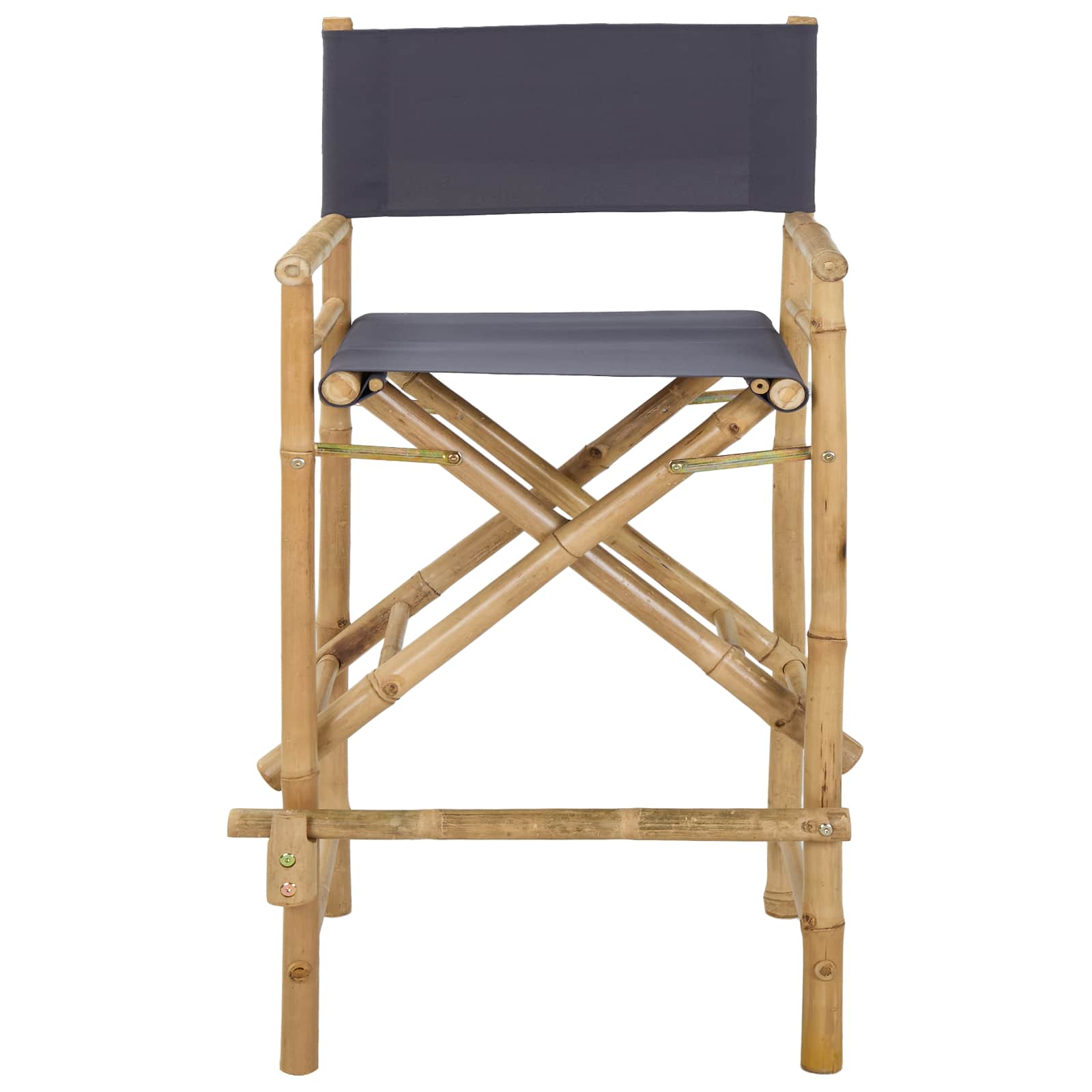 Vouwbare Regisseursstoel 2 pcs Naturel 58 x 48 x 115 cm Bamboe