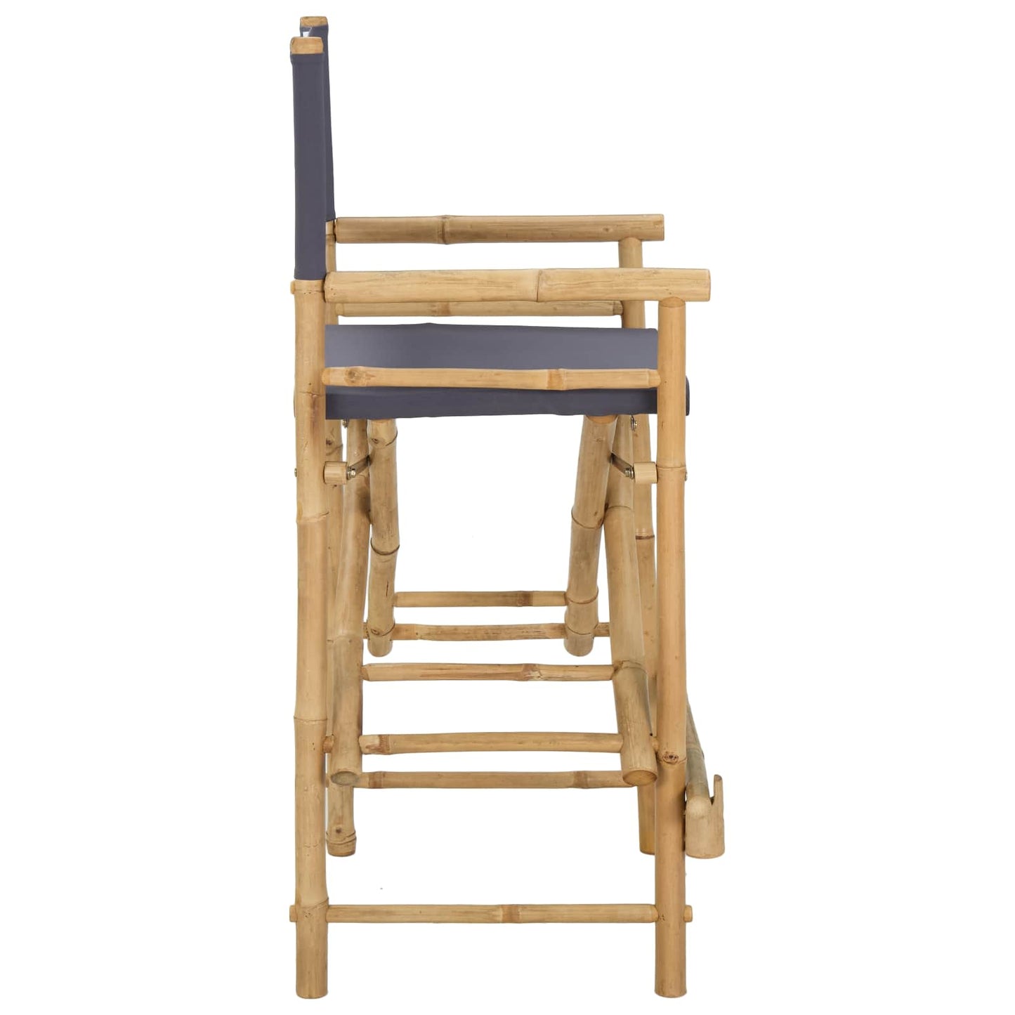 Vouwbare Regisseursstoel 2 pcs Naturel 58 x 48 x 115 cm Bamboe