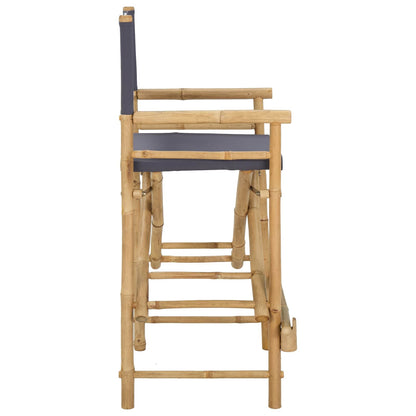 Vouwbare Regisseursstoel 2 pcs Naturel 58 x 48 x 115 cm Bamboe