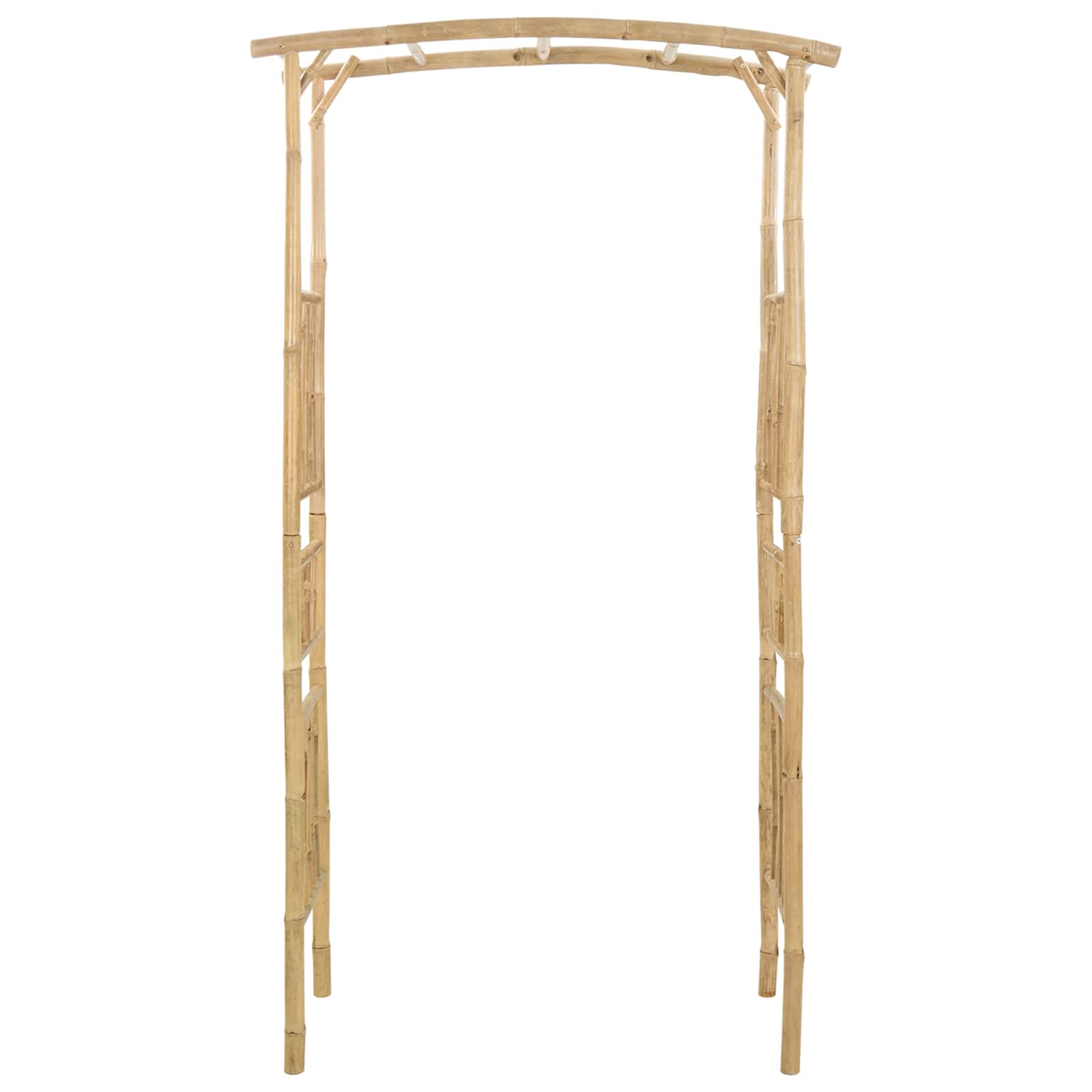 Tuin Boog Naturel 110 x 40 x 205 cm Bamboe