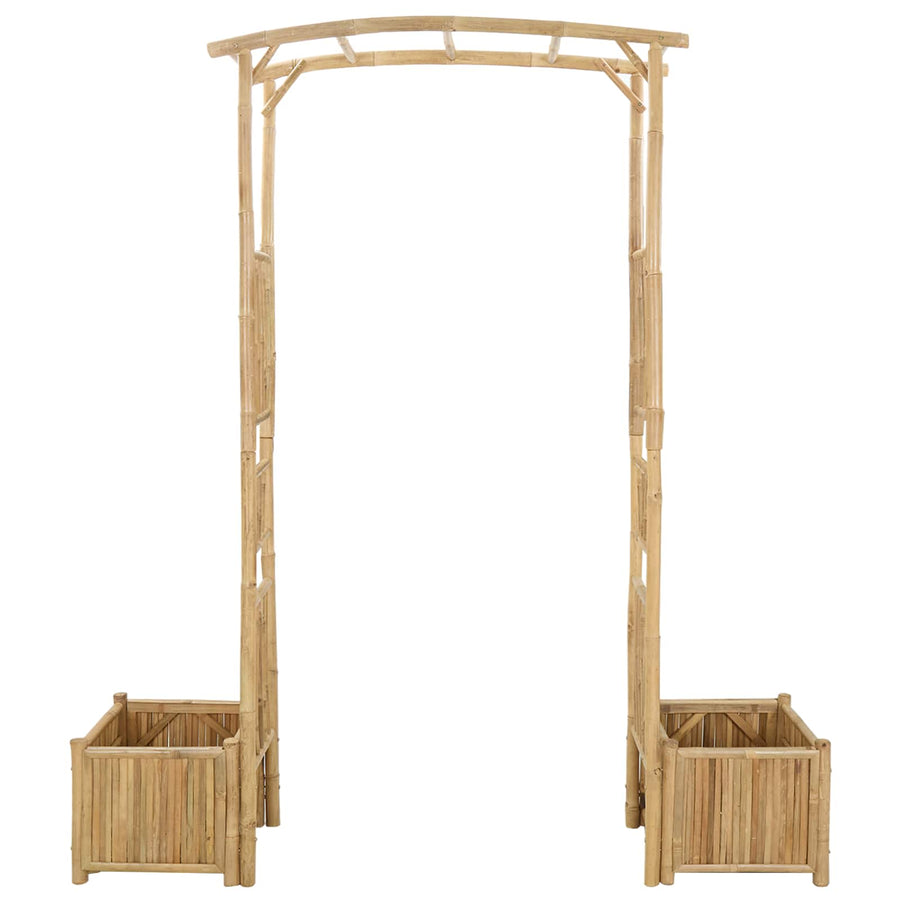Tuin Boog Naturel 177 x 40 x 205 cm Bamboe