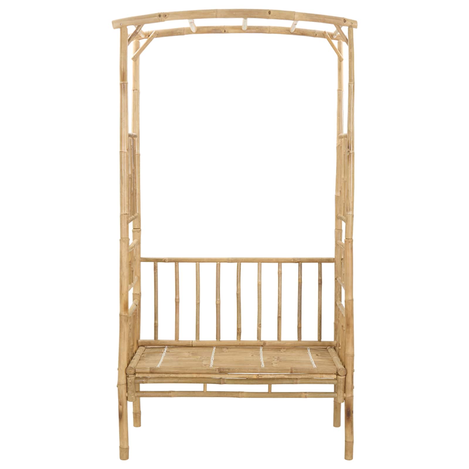 Tuinboog met Bank Naturel 115 x 50 x 205 cm Bamboe