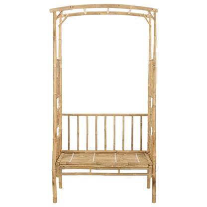 Tuinboog met Bank Naturel 115 x 50 x 205 cm Bamboe